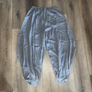 Tina Stephens Women's Slate Rosie Tencel Button Bottom Pant One Size NWT